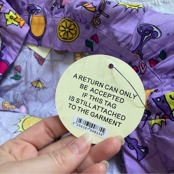 NWT Lindy Bop Pryia cocktail bar novelty retro pin up skirt size 18 - Picture 5 of 11